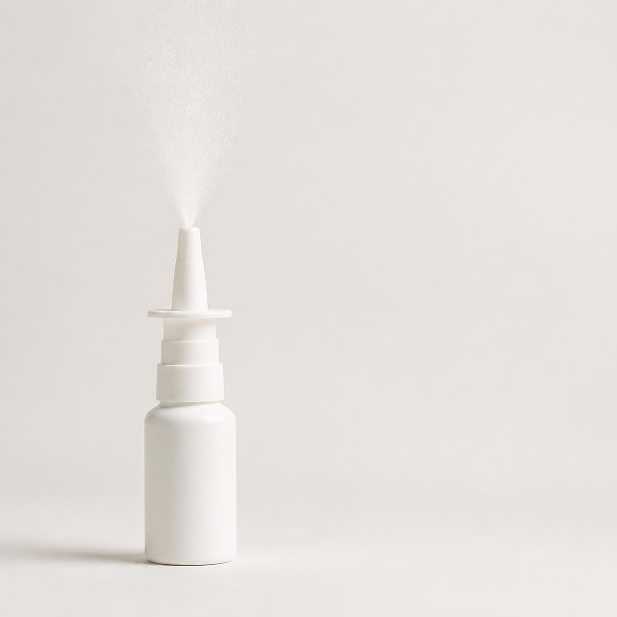 Nasal spray bottle manufactured by HealthWave
