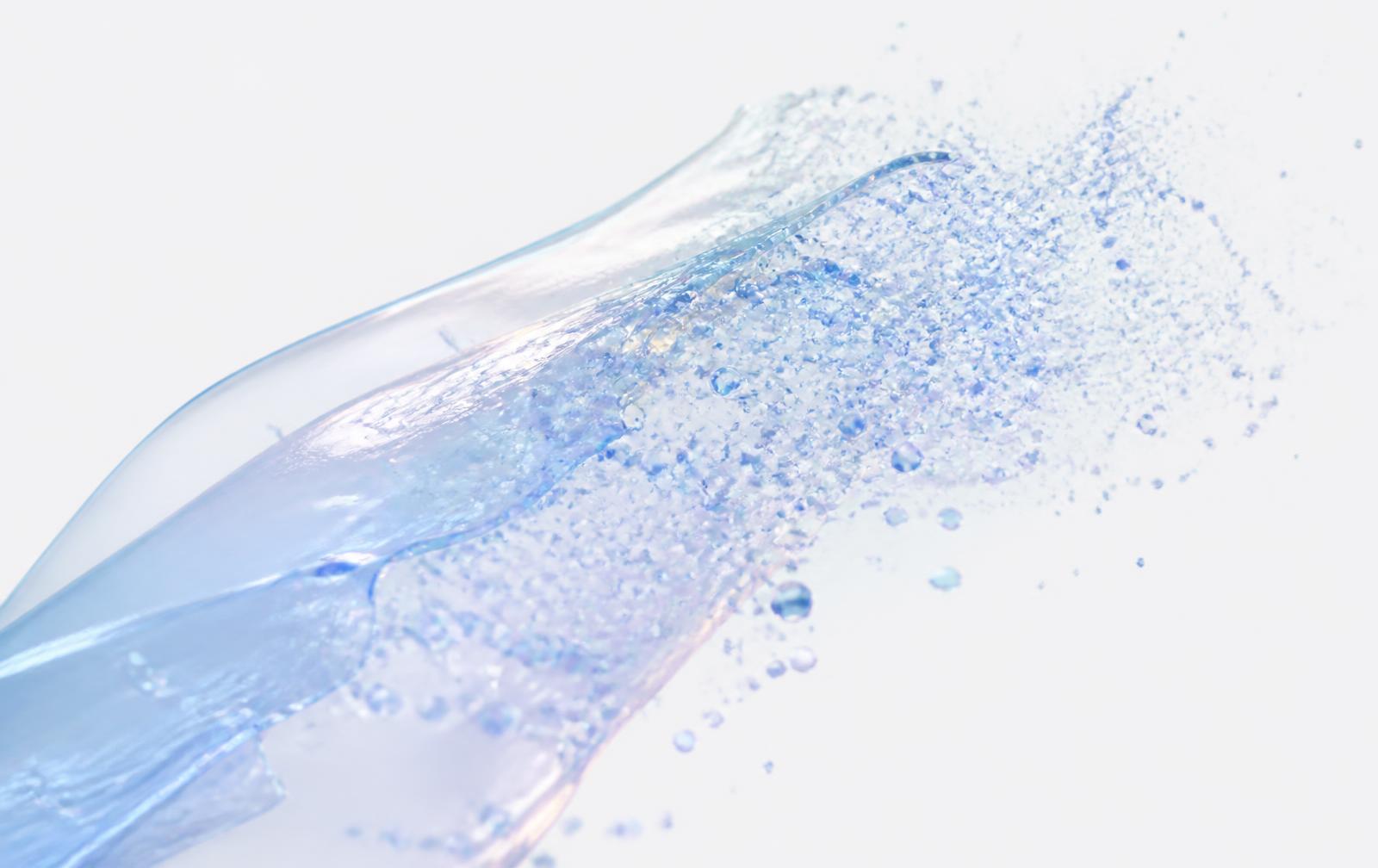 Macro view of a thin dissolvable film